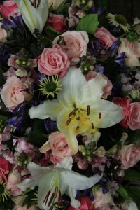 Tiger Lily wedding arrangement
